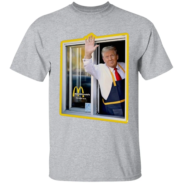 Mcdonalds Trump Drive Thru Window Shirt - Image 9