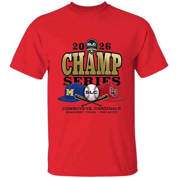 Mcneese State Cowboys Vs Lamar University Cardinals Southland Conference Shirt - Image 4