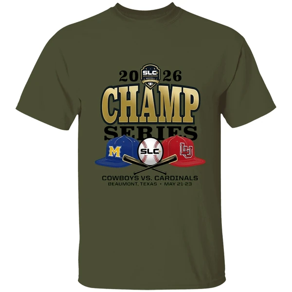 Mcneese State Cowboys Vs Lamar University Cardinals Southland Conference Shirt - Image 9