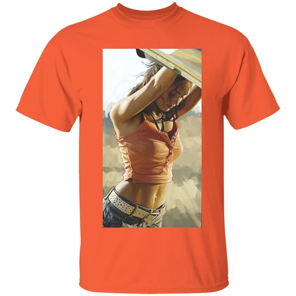 megan fox mikaela transformers shirt orange