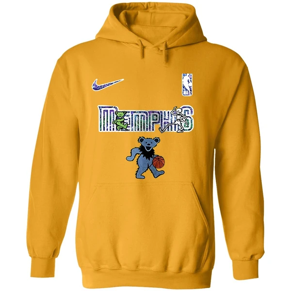 Memphis Grizzlies Grateful Dead 60th Anniversary Bears Hoodie