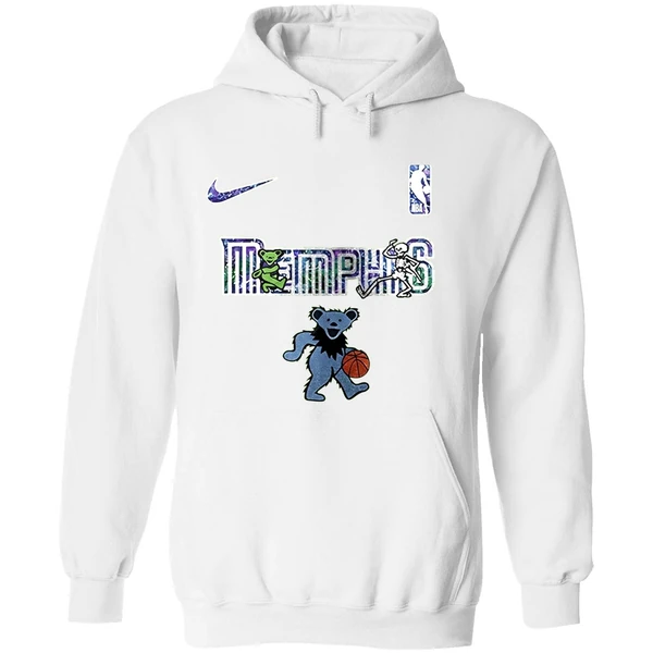 Memphis Grizzlies Grateful Dead 60th Anniversary Bears Hoodie - Image 8