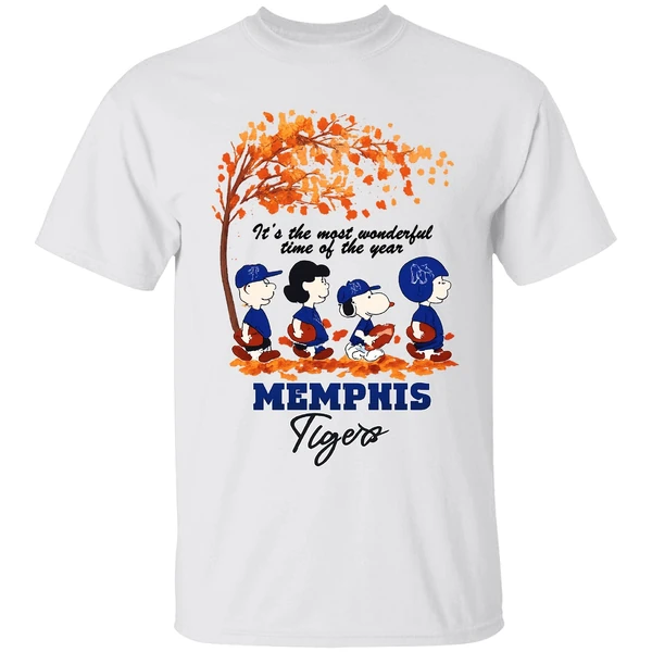 Memphis Tigers Snoopy And Friend Its The Most Wonderful Time Of The Years Shirt
