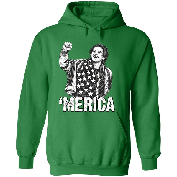 Merica Jack Hughes Olympic Gold Medal Usa Hockey Hoodie - Image 2