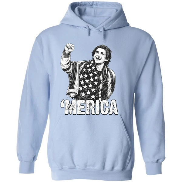 Merica Jack Hughes Olympic Gold Medal Usa Hockey Hoodie - Image 4