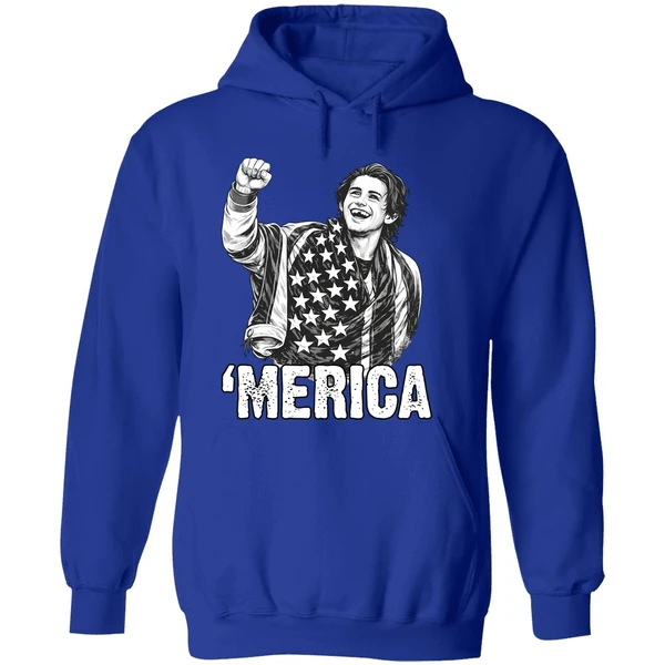 Merica Jack Hughes Olympic Gold Medal Usa Hockey Hoodie - Image 7