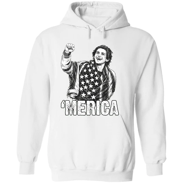 Merica Jack Hughes Olympic Gold Medal Usa Hockey Hoodie - Image 8