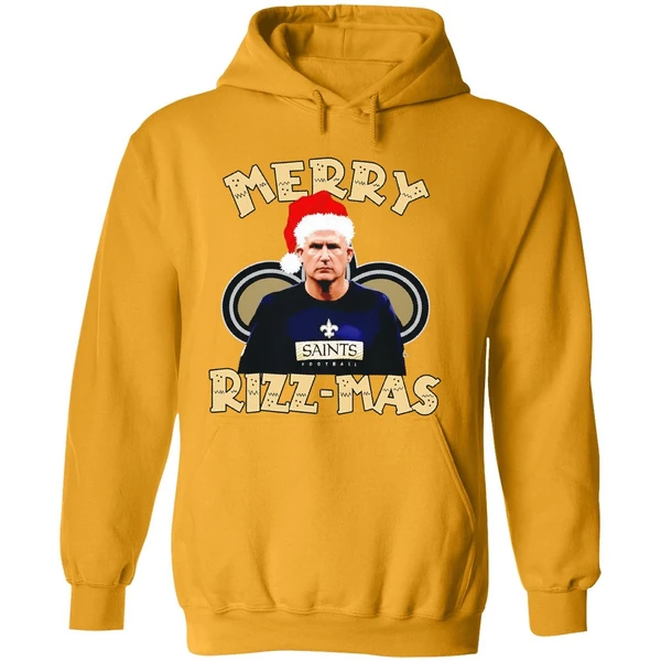 Merry Rizzmas Darren Rizzi New Orleans Saints Christmas Hoodie