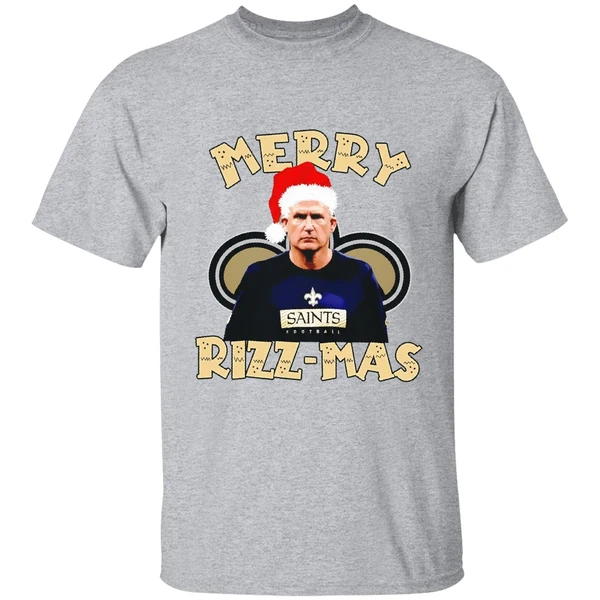 Merry Rizzmas Darren Rizzi New Orleans Saints Christmas Shirt - Image 9
