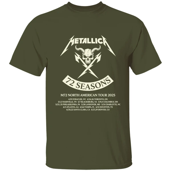 Metallica Crossed M Tee M72 Seasons North American Tour 2025 Shirt - Image 4