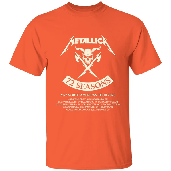 Metallica Crossed M Tee M72 Seasons North American Tour 2025 Shirt - Image 6