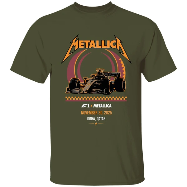 Metallica M72 Doha On November 30 2025 At Formula 1 Qatar Airways Qatar Grand Prix Lusail Shirt - Image 4