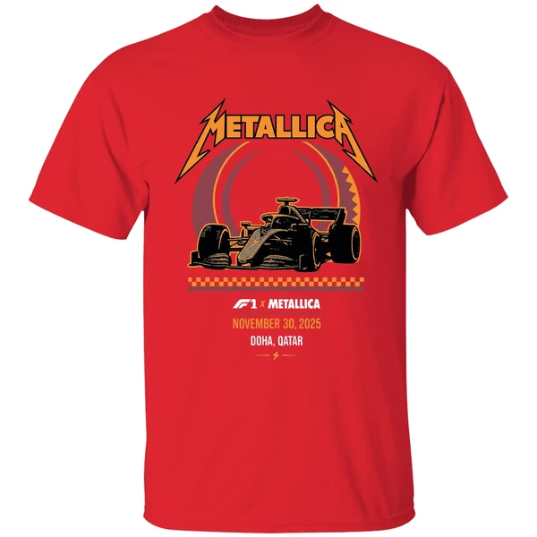 Metallica M72 Doha On November 30 2025 At Formula 1 Qatar Airways Qatar Grand Prix Lusail Shirt - Image 7