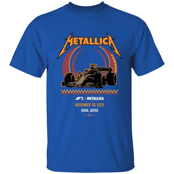 Metallica M72 Doha On November 30 2025 At Formula 1 Qatar Airways Qatar Grand Prix Lusail Shirt - Image 8