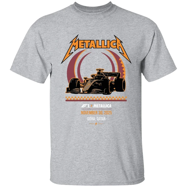 Metallica M72 Doha On November 30 2025 At Formula 1 Qatar Airways Qatar Grand Prix Lusail Shirt - Image 9
