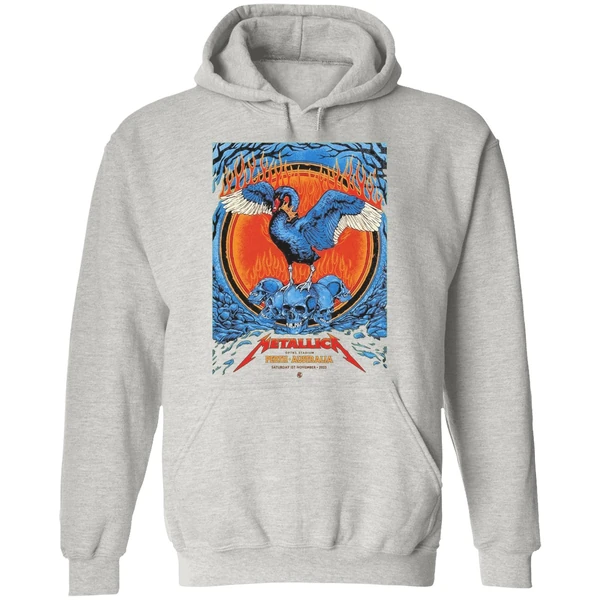 Metallica M72 Perth Australia 2025 Venue Poster At Optus Stadium On 1 November 2025 Hoodie - Image 9