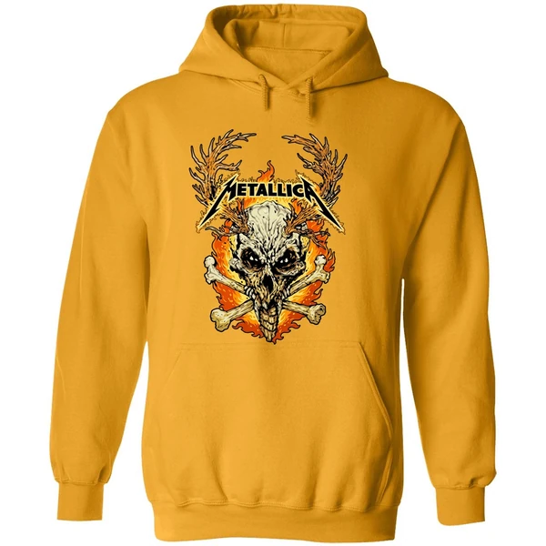 Metallica M72 World Tour 2025 2026 Flame Skull Hoodie