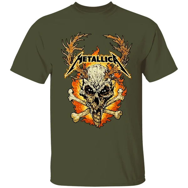 Metallica M72 World Tour 2025 2026 Flame Skull Shirt - Image 4
