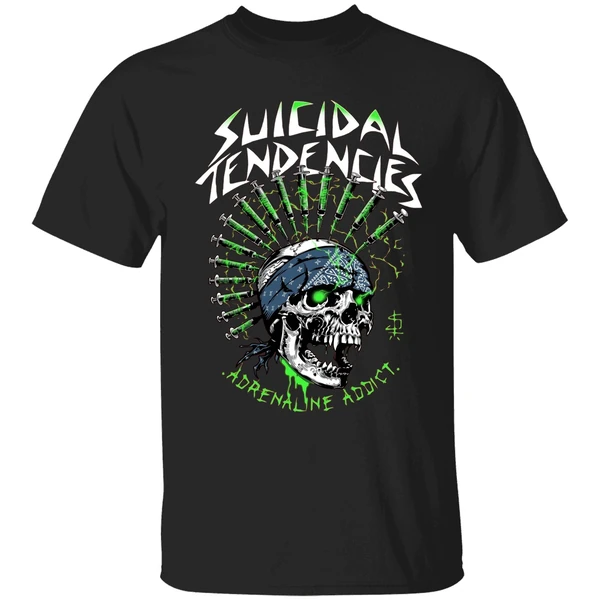 Metallica Merch Suicidal Tendencies Cover Adrenaline Addict Shirt