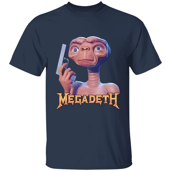 meth syndicate megadeth e t alien shirt navy