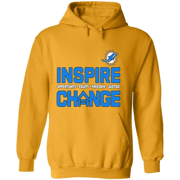 Miami Dolphins 2025 26 Inspire Change Freedom Justice Hoodie