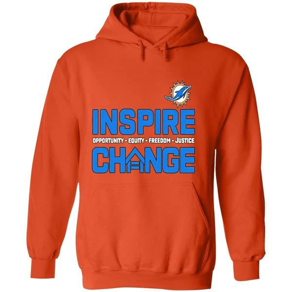 Miami Dolphins 2025 26 Inspire Change Freedom Justice Hoodie - Image 6