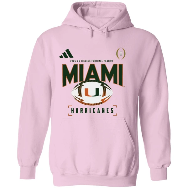 Miami Hurricanes 2025 2026 College Football Playoff Look Room Hoodie - Image 5
