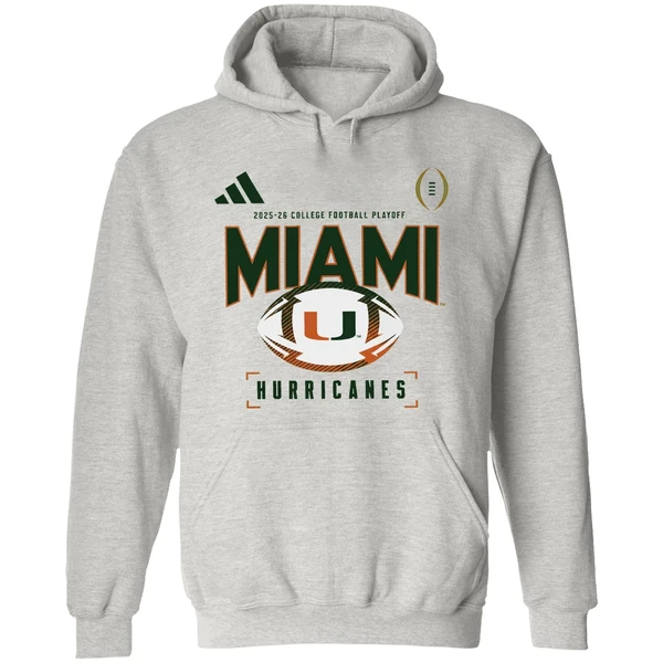 Miami Hurricanes 2025 2026 College Football Playoff Look Room Hoodie - Image 9