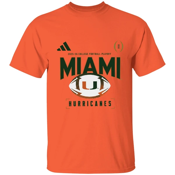 Miami Hurricanes 2025 2026 College Football Playoff Look Room Shirt - Image 3
