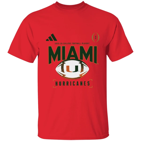 Miami Hurricanes 2025 2026 College Football Playoff Look Room Shirt - Image 4