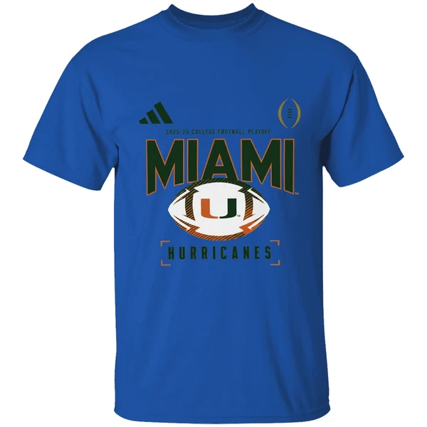 Miami Hurricanes 2025 2026 College Football Playoff Look Room Shirt - Image 5