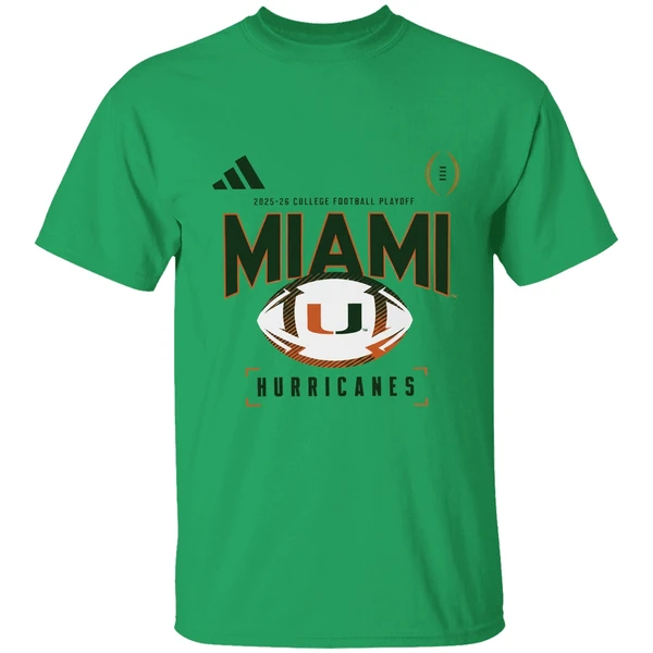 Miami Hurricanes 2025 2026 College Football Playoff Look Room Shirt - Image 8
