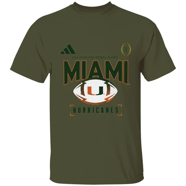 Miami Hurricanes 2025 2026 College Football Playoff Look Room Shirt - Image 9