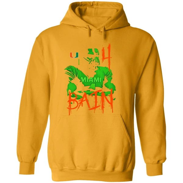 Miami Hurricanes Bain Player Hoodie