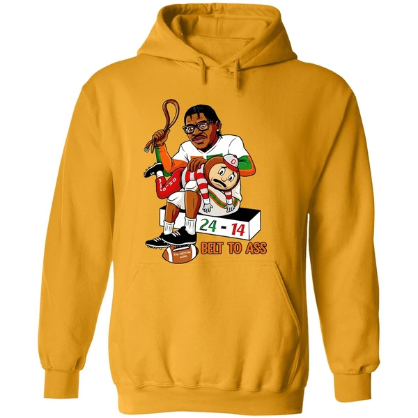 Miami Hurricanes Belt To Ass Ohio State Buckeyes 24 14 To Win Cotton Bowl 2025 Hoodie