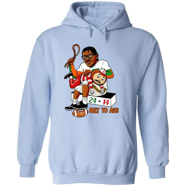 Miami Hurricanes Belt To Ass Ohio State Buckeyes 24 14 To Win Cotton Bowl 2025 Hoodie - Image 4