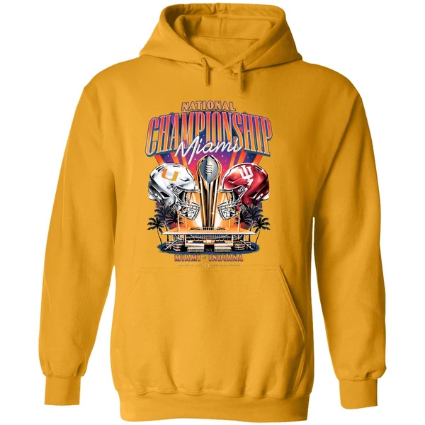 Miami Hurricanes Vs Indiana Hoosiers National Championship College Football Hoodie