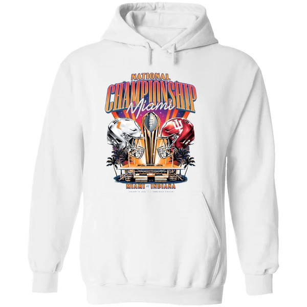 Miami Hurricanes Vs Indiana Hoosiers National Championship College Football Hoodie - Image 8