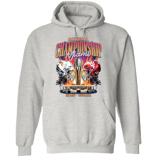Miami Hurricanes Vs Indiana Hoosiers National Championship College Football Hoodie - Image 9