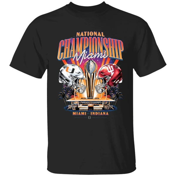 Miami Hurricanes Vs Indiana Hoosiers National Championship College Football Shirt