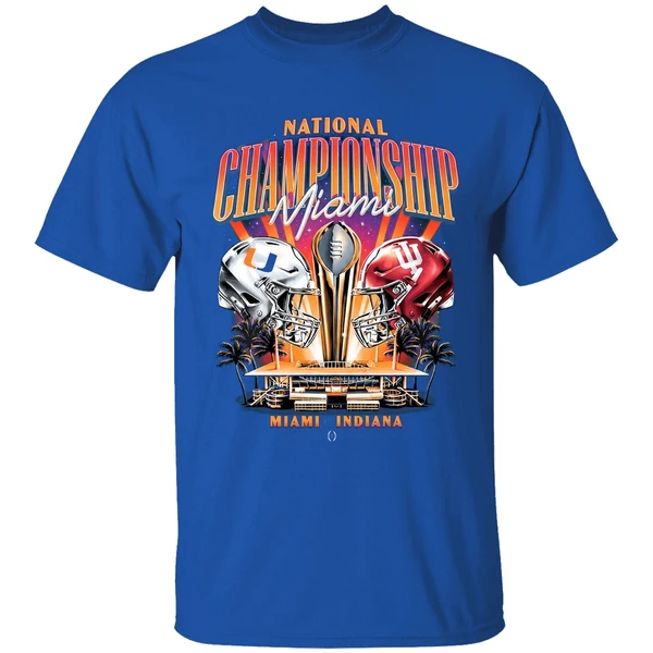 Miami Hurricanes Vs Indiana Hoosiers National Championship College Football Shirt - Image 8