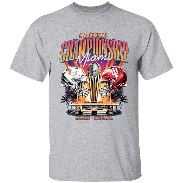 Miami Hurricanes Vs Indiana Hoosiers National Championship College Football Shirt - Image 9