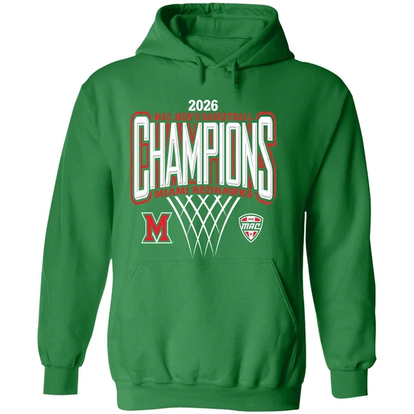 Miami Redhawks 2026 Mac Mens Basketball Champions Hoodie - Image 2