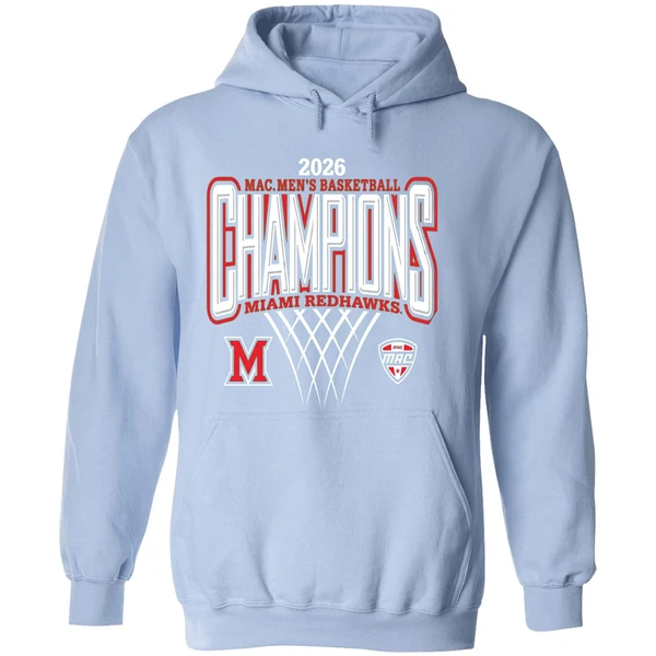 Miami Redhawks 2026 Mac Mens Basketball Champions Hoodie - Image 4