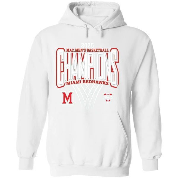Miami Redhawks 2026 Mac Mens Basketball Champions Hoodie - Image 8