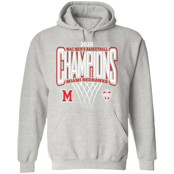 Miami Redhawks 2026 Mac Mens Basketball Champions Hoodie - Image 9