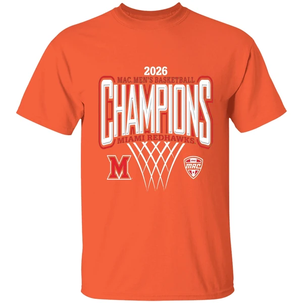 Miami Redhawks 2026 Mac Mens Basketball Champions Shirt - Image 6