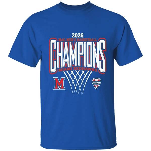 Miami Redhawks 2026 Mac Mens Basketball Champions Shirt - Image 8