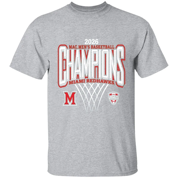 Miami Redhawks 2026 Mac Mens Basketball Champions Shirt - Image 9