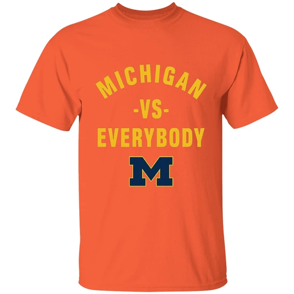 michigan vs everybody shirt orange